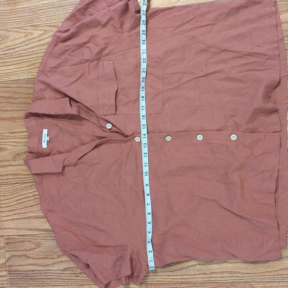 Madewell Rust Button-Up Blouse - image 2